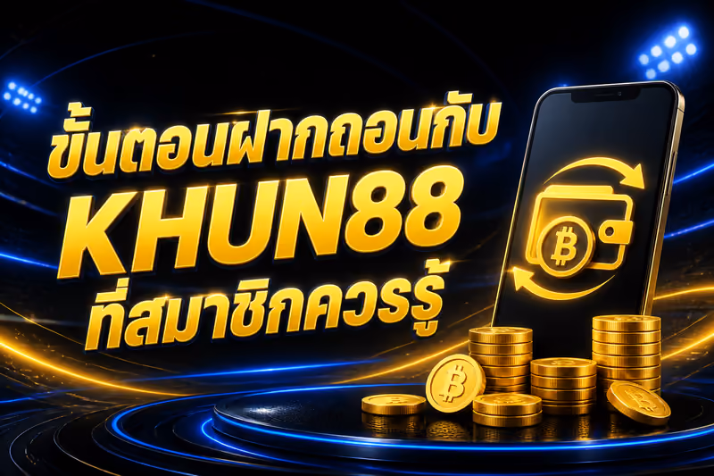ขั้นตอนฝากถอนกับ KHUN88 ที่สมาชิกควรรู้